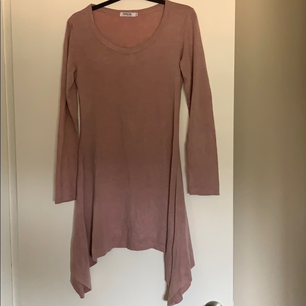 Rose colored tunic top